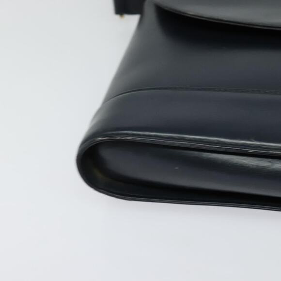 GUCCI Shoulder Bag Leather Navy Gold - Picture 15 of 16